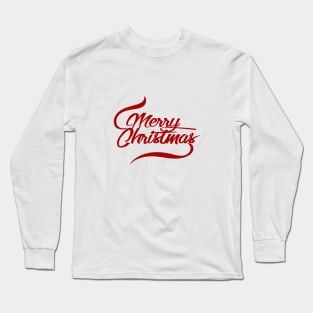 Christmas text Long Sleeve T-Shirt